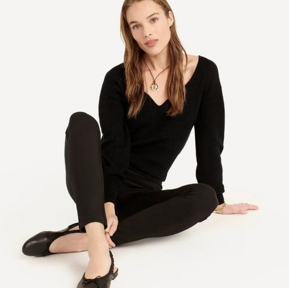 J. Crew Pixie Black High Rise Skinny Pants Sz - Picture 3 of 9
